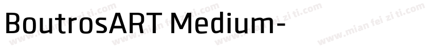 BoutrosART Medium字体转换